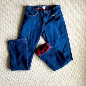 Eddie Bauer flannel lined jeans